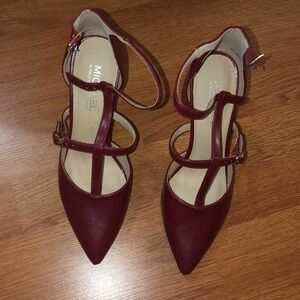 Burgundy heels